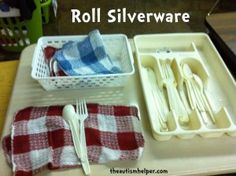 silverware rolling
