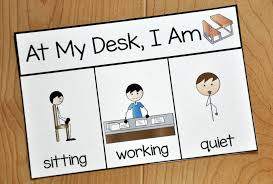 social story working desk