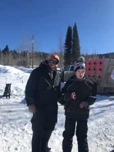 Nick and Cameron Dog Sledding 2019
